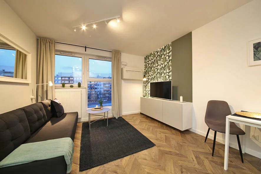 Nocleg Wrocław Legnicka — klimatyzowany apartament z widokiem na osiedle